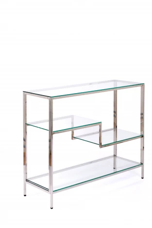 Консольный стол AllConsoles 2011-CC clear зеркальный хром