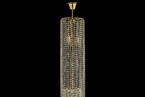 Потолочная люстра каскадная водопад Arti Lampadari Stella E 1.3.20.105 G (220V, хрусталь)