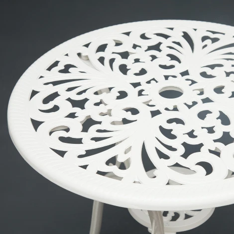 Комплект Secret De Maison Romance (стол +2 стула) butter white (алюминиевый сплав)