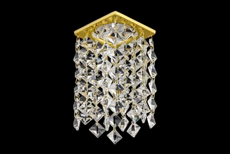 Встраиваемый светильник хрустальный Dio D'Arte Tayo Gold GU10.5.14.8x8.116 G