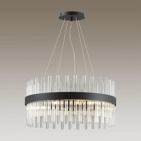 Подвесная люстра Mitsuko 5272/6 черный E14 6*40W (220V, на тросе, круглые)