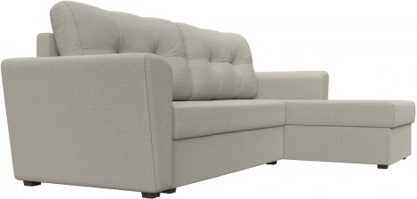 Диван угловой Амстердам Лайт правый угол (Бежевый/Рогожка) Лига Диванов арт.121167