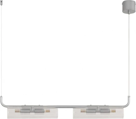 Подвесной светильник Lumion Toronto 8258/4 серебро/прозрачный, металл/стекло G9 4*20W 220V (на тросе)