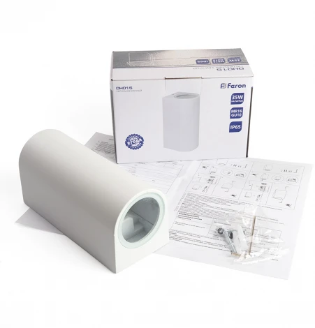 Архитектурная подсветка Feron Бостон 48340 DH015 2*GU10 серый (220V, IP65)