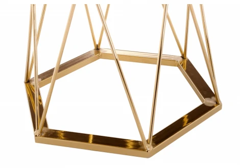 Стол Woodville Melan white / gold 11771