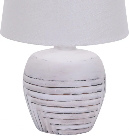 Настольная лампа Escada Eyrena 10173/L White 1x40Вт E14, керамика/ткань, белый (220V)
