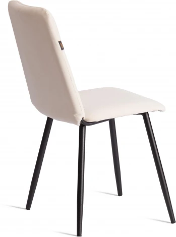 Стул обеденный Asti Tetchair (Флок/Молочный,Черный) арт.24806