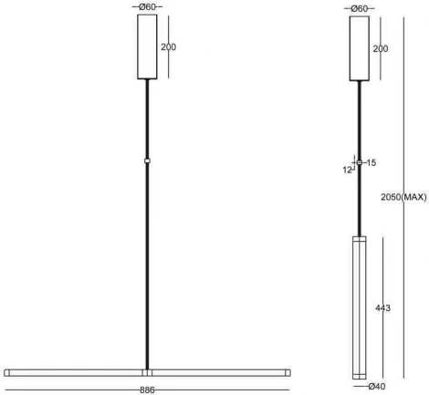 Подвесной светильник Supersymmetry P096PL-L11WK Maytoni (LED, 220V, управление смартфоном, умный дом - Maytoni Smart, на проводе)