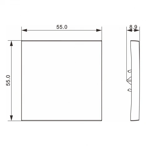 Клавиша 1-я для перекрёстного переключателя, сталь Donel A07 DE29737