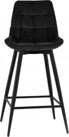Стул барный Флекс с поворотным механизмом велюр черный Stool Group арт.УТ000040031