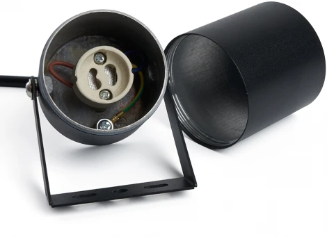 Прожектор уличный Feron Бостон 48329 DH1703 GU10, черный (220V, круглые, IP54)