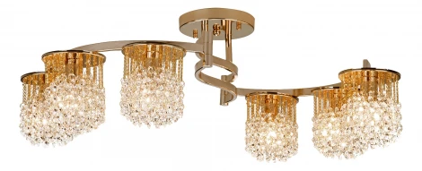 Потолочная люстра Eurosvet 3222 3222/6 золото Strotskis