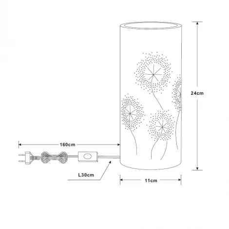Интерьерная настольная лампа Globo Cendres 15919T