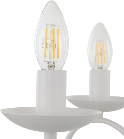 Подвесная люстра Arte Milano AM349159 349159/8 WT (220V, на цепи, подсвечник, свеча)