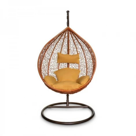 Подвесное кресло яйцо KM 0001 из ротанга малое