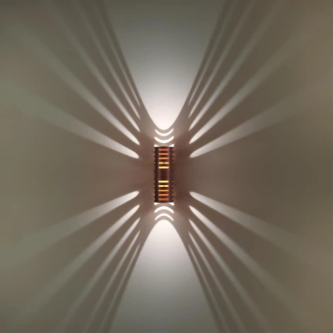 Уличный настенный светильник Novotech Netz 359539 коричневый LED 2*5W 3000К 220V (круглые, IP65)