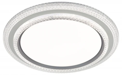 Потолочный светильник светодиодный с пультом с регулировкой цветовой температуры ЭРА SPB-6 Sunny 86W-3K-6,5K-RC WH+GR