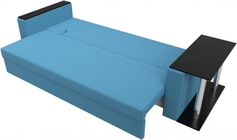 Диван прямой Атланта Лайт со столом справа Лига Диванов (Рогожка) арт.126163