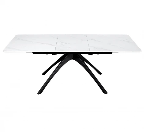 Стол раскладной Sheffilton SHT-T76 белый мрамор/черный 4278266901