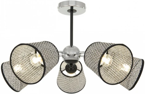 Потолочная люстра на штанге Arte Milano Napoli-320007 320007/5 CR.BK (220V)