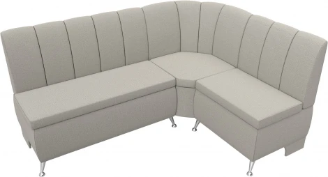 Диван кухонный угловой Кантри правый угол (Бежевый/Рогожка) Лига Диванов арт.122500