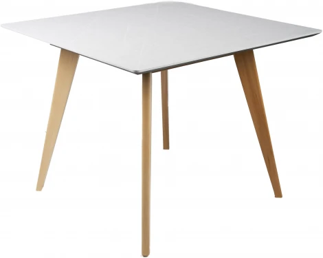 Стол R-Home Лунд квадратный 960*960 Мрамор Бьянко