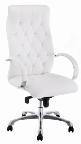 Компьютерное кресло Woodville Osiris white / satin chrome 15425