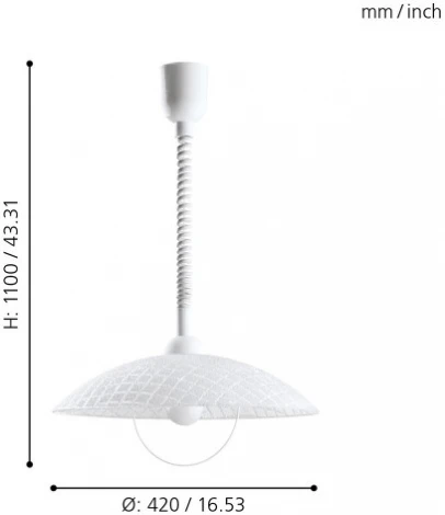 Подвесной светильник Eglo Alvez 96474 (220V, на проводе, круглые)