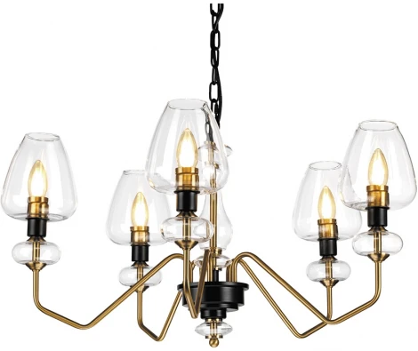 Подвесная люстра Elstead Armand DL-ARMAND5-AB (220V, на цепи)