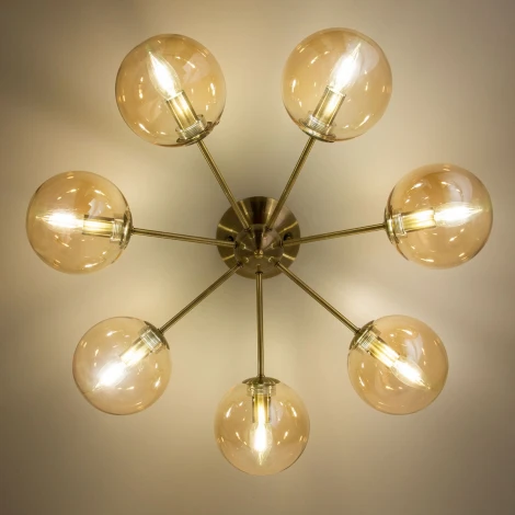 Потолочная люстра Citilux Томми CL102173 (220V, шарики, молекулы)