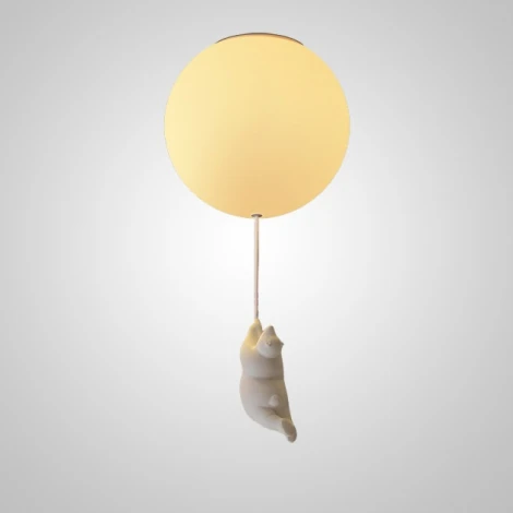 Потолочный светильник круглый Wasty A D13 ImperiumLoft Wasty01 (для детской, 220V, шар, животные)