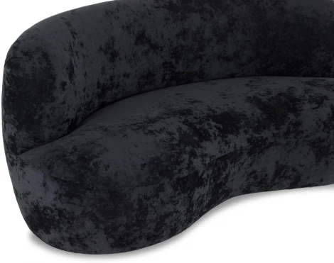 Диван Patti 1900 ОГОГО (арт.827942), (Ткань/Черный)