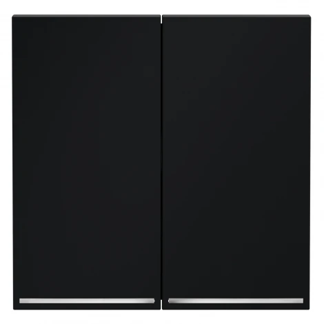 Клавиши для выключателя/переключателя двухклавишного с подсветкой Voltum S70 VLS000407 (графит)