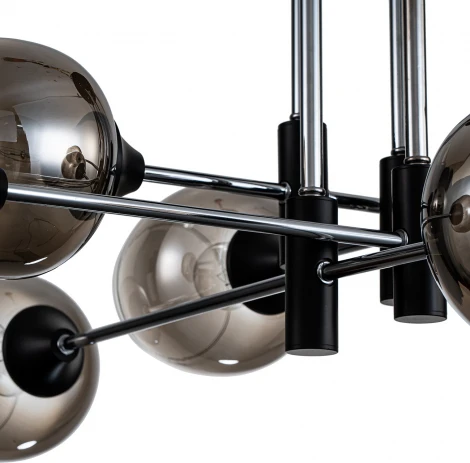 Потолочная люстра на штанге Escada Monsoon 1138/8P E27*40W Chrome (220V)