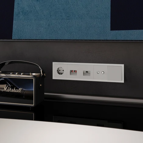 Рамка на 5 постов (кашемир, стекло) Voltum S70 VLS110503