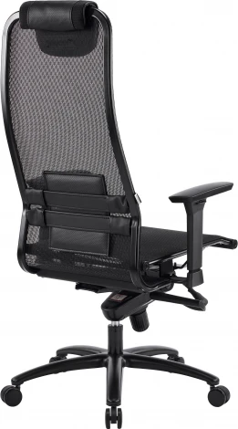 Кресло Everprof Deco Black Lux (Дэко Блэк Люкс) Сетка Черный EP Deco Black Lux M Black