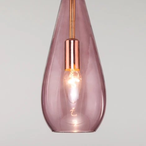 Подвесной светильник Eurosvet Ilario 50202/1 пурпурный