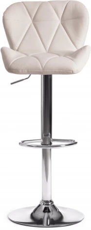 Стул барный BIAGGIO (mod. KY717) / 1 шт. в упаковке (Металл,Экокожа /Белый,Хром)