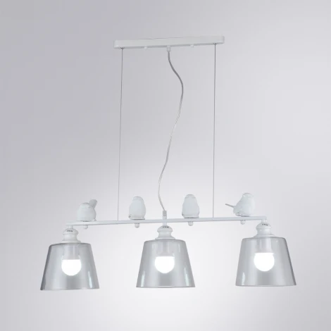 Подвесной светильник Arte Lamp Passero A4289SP-3WH (220V, на тросе, круглые, птички)