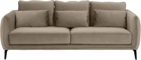 Диван Amsterdam трехместный ОГОГО (арт.342365), (Ткань/Бежевый)