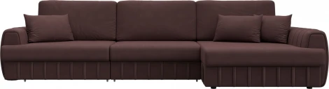 Диван угловой Лига-057 НПБ Лонг угол правый Лига Диванов (Замша) арт.129312