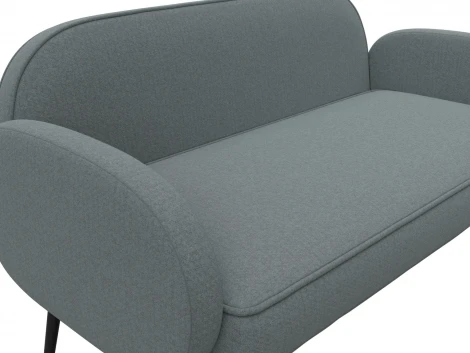 Диван прямой Лига-086 (Фанера/Металл/Рогожка/Серый) Лига Диванов 131082