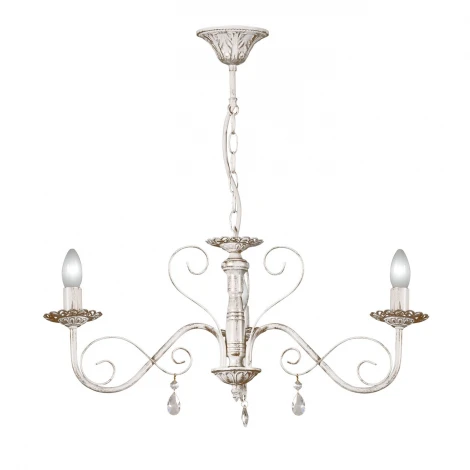 Люстра подвесная Day&Night, 3 лампы, белый с золотом и прозрачным