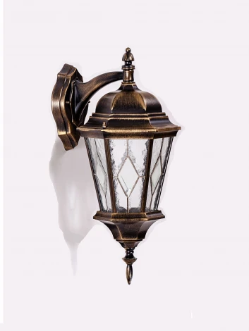 Настенный фонарь уличный Oasis Light ASTORIA 2M 91402M cover Gb ромб (220V, IP44)