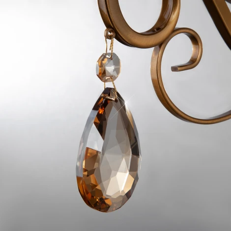 Подвесная люстра Eurosvet Escada 10109/8 бронза/тонированный хрусталь Strotskis