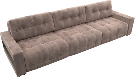 Диван прямой с полками Лига-053 НПБ Лонг Лига Диванов (Велюр) арт.128923