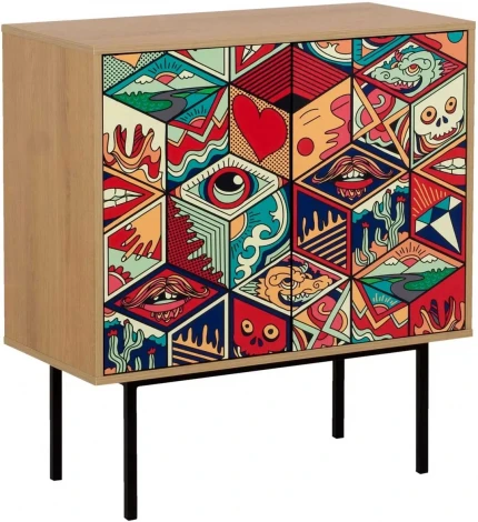 Шкаф Boho Color низкий ОГОГО (арт.599530), (ЛДСП/Дуб Корбридж)