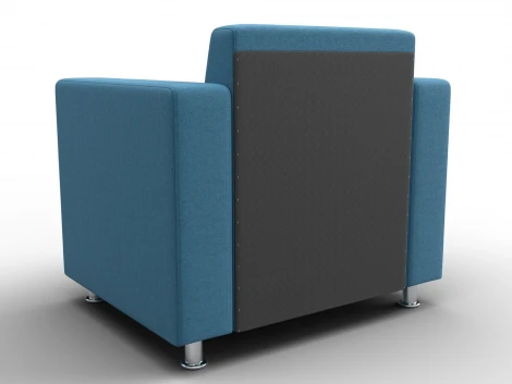 Кресло Лига-093 ВН (ДСП,Брус,Фанера,Рогожка/Голубой) Лига Диванов 134970