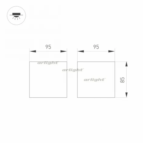 Накладной точечный светильник Arlight 031866 (LED, 220V)