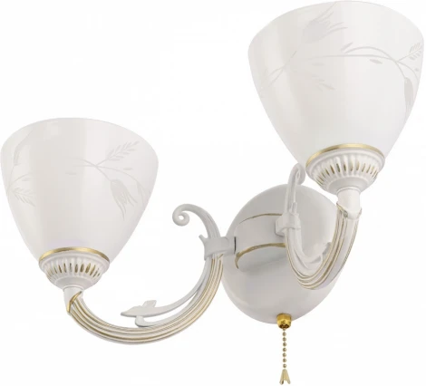 Бра с выключателем Arte Milano AM343659 343659/2W WT+G (220V)